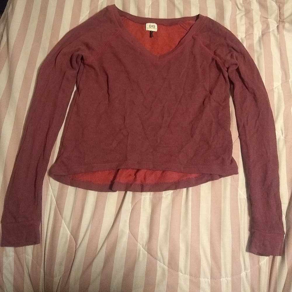 Pacsun Red V-Neck Sweater